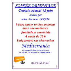 SOIREE ORIENTALE